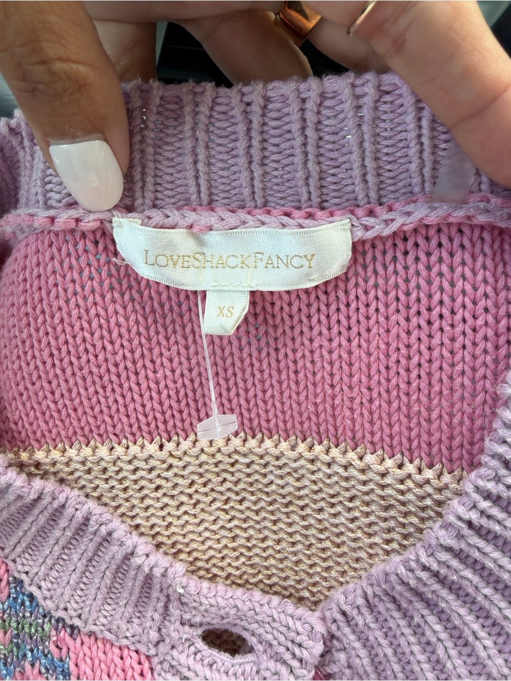 Loveshackfancy Bedford Crop Cardigan Sweater XS - Picture 4 of 10